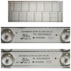 Listwa LED NOWY KPL ZDCX50D14R-ZC14F-02 303CX500033 + L JVC 50"