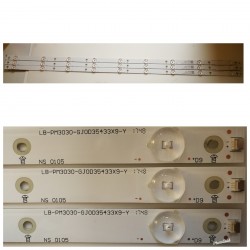 Listwa LED KOMPLET PHILIPS 43PFT4112/12 TPT430H3-FHBN10.K LB-PM3030-GJ0D35433X9-Y